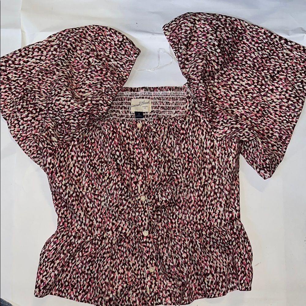 Women's Pink Patterned Top